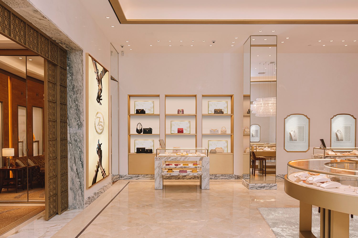 Cartelas joyería con la colección 75.